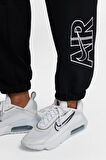 Nike Air Fleece Loose Fit Sweat Pants Black Bol Kesim Kadın Spor Eşofman Altı Siyah