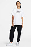Nike Air Fleece Loose Fit Sweat Pants Black Bol Kesim Kadın Spor Eşofman Altı Siyah