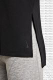 Nike Yoga Dri Fit Tee Black Solmaya Dayanıklı Dökümlü Rahat Tişört Siyah