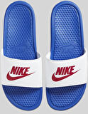 Nike Futura Benassi Slide Blue-White-Red Unisex Mavi-Beyaz Terlik Tek Bantlı