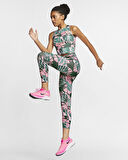 Nike Fast Dri-Fit 3 Cepli Yüksek Belli Koşu Taytı