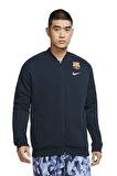 Nike Sportswear FC Barcelona Navy Bomber Jacket Lacivert Ceket