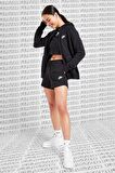 Nike Sportswear Essential Women's French Terry Shorts Siyah Pamuklu Siyah Şort