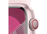 APPLE Watch Series 9 GPS + Cellular MRMK3TU/A  45 mm Pembe Alüminyum Kasa ve Uçuk Pembe Spor Kordon - S/M