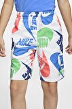 Nike Sportswear Unisex Genç Çocuk Dokuma Baskılı Renkli Şort