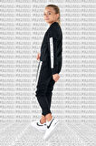 Nike Sportswear Tracksuit Black Kız Çocuk Eşofman Takımı Siyah Beyaz