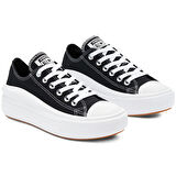Chuck Taylor All Star Move Canvas Platform Kadın Siyah Günlük Stil Ayakkabı 570256C
