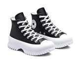 Converse Chuck Taylor All Star Lugged 2.0 Leather Kadın Günlük Ayakkabı A03704C Siyah