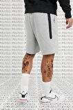 Nike Tech Fleece Unisex Gray Shorts Pamuk Polyester Erkek Şort Gri