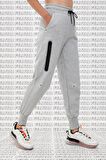 Nike Tech Fleece Loose Fit Sweat Trousers Gray Bol Kesim Kadın Eşofman Altı Gri