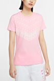 Nike Sportswear Bandana Printed Short-Sleeve Top Pembe Tişört
