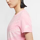 Nike Sportswear Bandana Printed Short-Sleeve Top Pembe Tişört
