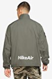 Nike Air Men Jacket Loose Fit Yarım Fermuarlı Haki Ceket