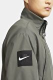 Nike Air Men Jacket Loose Fit Yarım Fermuarlı Haki Ceket