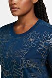 Nike Sportswear Icon Clash Loose Fit Tee Bol Kesim Petrol Mavi Tişört