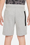 Nike Sportswear Tech Fleece Boys Short Erkek Çocuk Pamuklu Şort Gri