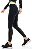 Nike Pro 365 Dri Fit Training Mid Rise Full Length Tight Fit Green Toparlayıcı Tayt Siyah-Neon