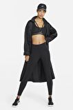 Nike Leg-A-See Leggings Zip Fermuarlı Siyah Toparlayıcı Tayt
