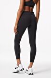 Nike Sportswear Essentials Mid Rise 7/8 Leggings Black Pamuklu Kadın Spor Tayt Siyah