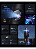 Nebula Capsule 3 Laser Akıllı Taşınabilir Projeksiyon Cihazı - 300 ANSI Lümen Lazer - 1080p HD Çözünürlük - 8W Dolby Digital Hoparlör - D2426