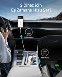 ANKER 323 52.5W 2 Port Araç İçi Şarj Cihazı Siyah