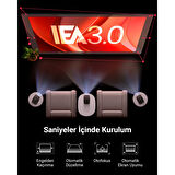 Anker Nebula Mars 3 Air Akıllı Taşınabilir Projeksiyon Cihazı - Netflix Lisanslı - 400 ANSI-Lumen - Native 1080P - Dolby Digital Ses - 150 inç Görüntü - (Anker Türkiye Garantili)
