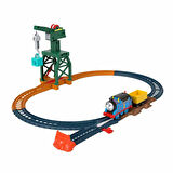 Orjinal Fisher Price Thomas ve Arkadaşları Thomas Tren ve Vinç Cranky The Crane Cargo Drop HGY79