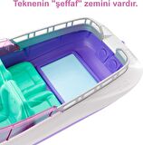 Barbie Barbie'Nin Botu Oyun Seti, 2 Barbie , 4 Oturma Alanı Bulunan Şeffaf Zeminli Tekne (46 Cm) Ve 