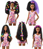 Barbie Brooklyn Eğlenceli Saçlar Oyun Seti, Barbie "Brooklyn" Roberts Bebek ve 50'Den Fazla Saç Şeki