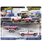 Hot Wheels Premium HRV42 Team Transport '63 Chevy Nova / '88 chevy Siverado 3500  (#68)