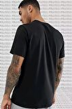 Nike Dri Fit Training Cotton Tee Short Sleeve Baskılı Siyah Tişört