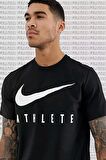 Nike Dri Fit Training Cotton Tee Short Sleeve Baskılı Siyah Tişört