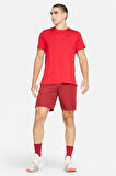 Nike Dri Fit Superset Top Mens Training Tee Erkek Koşu Antrenman Tişörtü Kırmızı