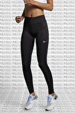 Nike Fast Running Leggings Full Length Leggings 3 Cepli Toparlayıcı Tam Boy Siyah Tayt
