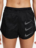 Nike Tempo Luxe Run Division 2 si 1 Arada Kadın Spor Siyah Şort 