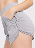 Nike Yoga Ribbed Shorts Grey Nervürlü Kadın Şort Gri