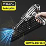 Ally ST-6645 Pro 95000PA Portatif Ev ve Araç Şarjlı El Süpürgesi ALL-35923