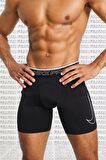 Nike Pro Dri Fit Training Run Shorts Tights Erkek Antrenman Şortu Siyah Boxer
