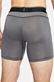 Nike Pro Dri Fit Training Run Shorts Tights Erkek Antrenman Şortu Gri Boxer