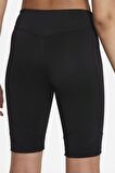 Nike One Girls Dri Fit Short Black Biker Şort Tayt Kız Çocuk Şortu Siyah 