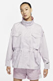 Nike Sportswear Collection Essentials M65 Full Zip Büyü Beden Kadın Ceket Lila