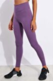 Nike One Luxe Leggins Women's Tigh Fit 3 Cepli Toparlayıcı Mor Tayt