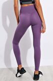 Nike One Luxe Leggins Women's Tigh Fit 3 Cepli Toparlayıcı Mor Tayt