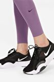 Nike One Luxe Leggins Women's Tigh Fit 3 Cepli Toparlayıcı Mor Tayt