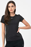 Nike Dri Fit Training One Slim Tshirt Black Kadın Antreman Tişörtü Siyah