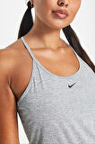 Nike Dri-Fit Training One Elastika Women's Tank Top Kadın Spor Atlet Gri