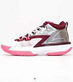 Jordan Zion 1 Unisex Basketbol Ayakkabısı Beyaz Metalik Gümüş