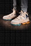 Nike Lebron XIX 19 Unisex Basketball Shoes Basketbol Ayakkabısı Krem