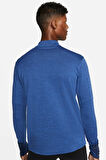 Nike Terma Fit Running Dri Fit Repel Element Half Zip Blue Erkek Yarım Fermuar Termal Spor Koşu Sweatshirt Mavi Melanj