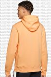 Nike Sportswear Hoodie Fleece Şardonlu Kapüşonlu Bol Kesim Sweatshirt Kavun